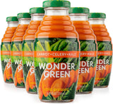 Wonder Green 100% Organic Carrot, Celery & Kale Cold Pressed Juice, 8.45 oz (6 Pack) | Vegetable Juice Blend, All Natural, No Additives or