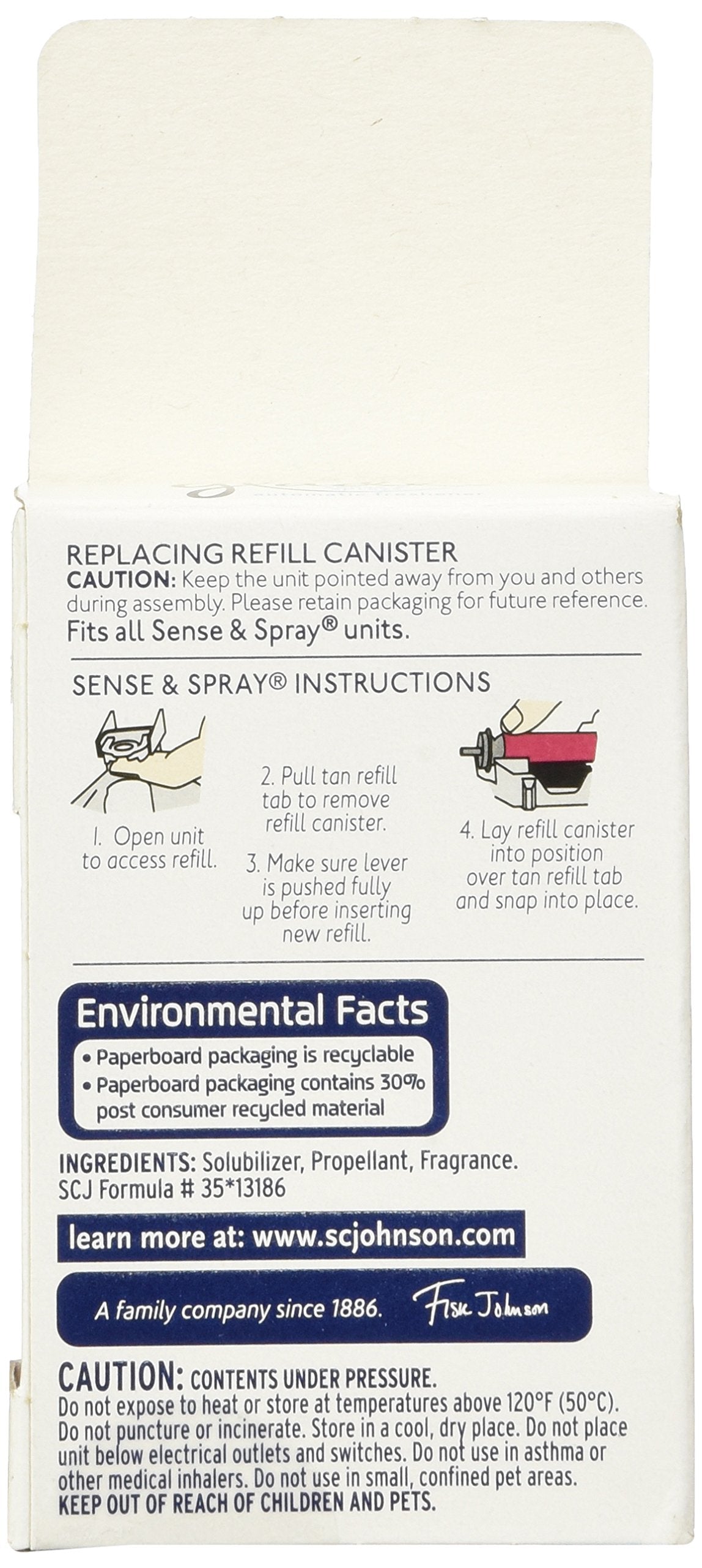 Glade Sense & Spray Automatic Air Freshener Refill, Apple Cinnamon, 0.43 oz