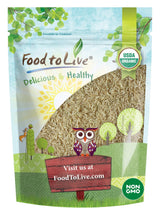 Food to Live Organic Long Grain Brown Rice, 3 Pounds - Non-GMO, Whole Grain, Raw, Non-Irradiated, Kosher, Vegan, Bulk. Chewy Texture. Good Source of Dietary Fiber. Perfect for Salads, Pilafs.
