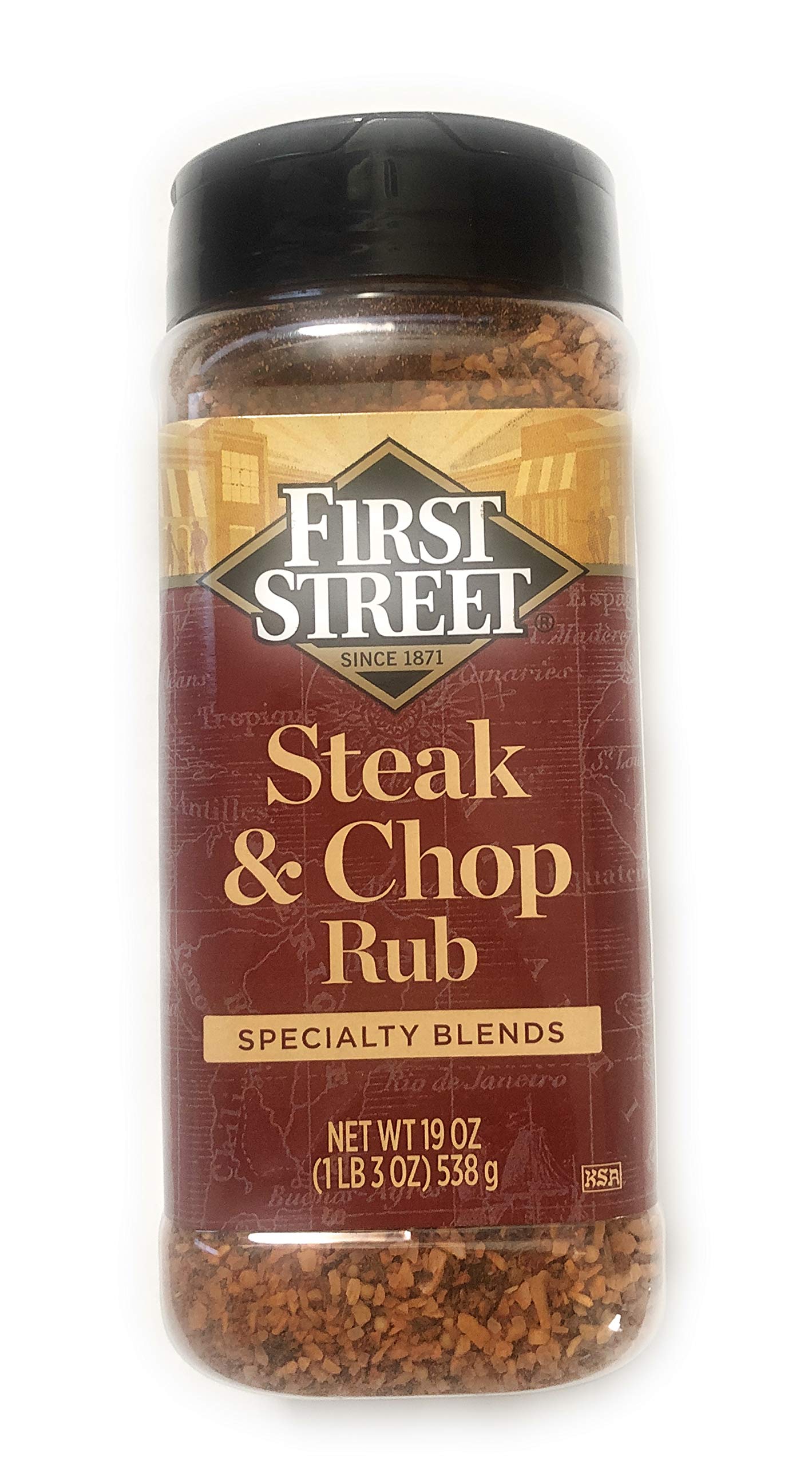 19oz First Street Steak & Chop Rub Seasoning Blend, Pack of 1