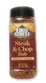 19oz First Street Steak & Chop Rub Seasoning Blend, Pack of 1