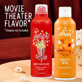 Winona Pure Popcorn Spray, Butter & Caramel Flavors, Seasoning for Snacks & Meals, 5 oz, 2 Pack