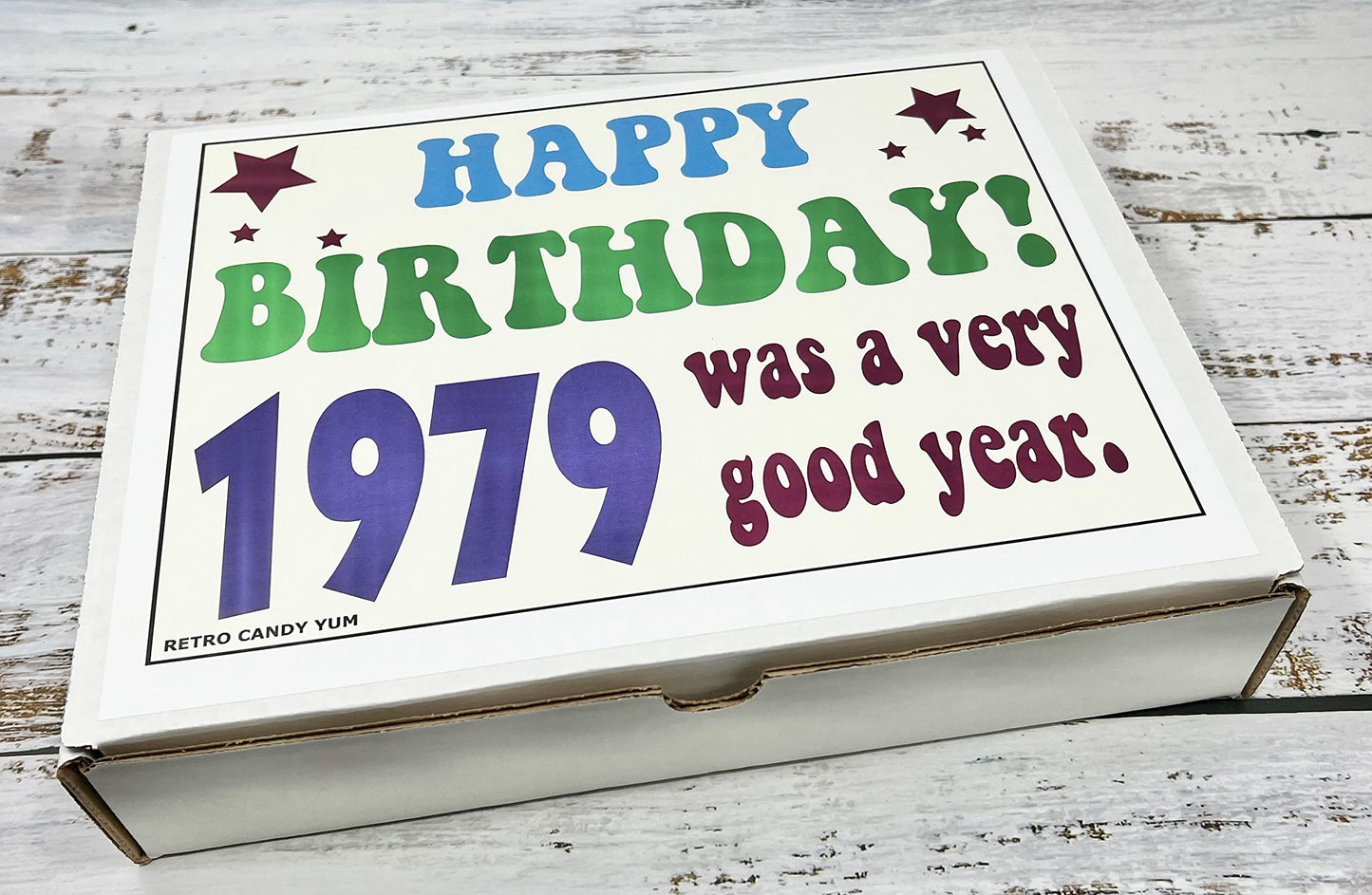 RETRO CANDY YUM ~ 1979 47th Birthday Gift Assortment from Childhood for 47 Year Old Man or Woman Born 1979