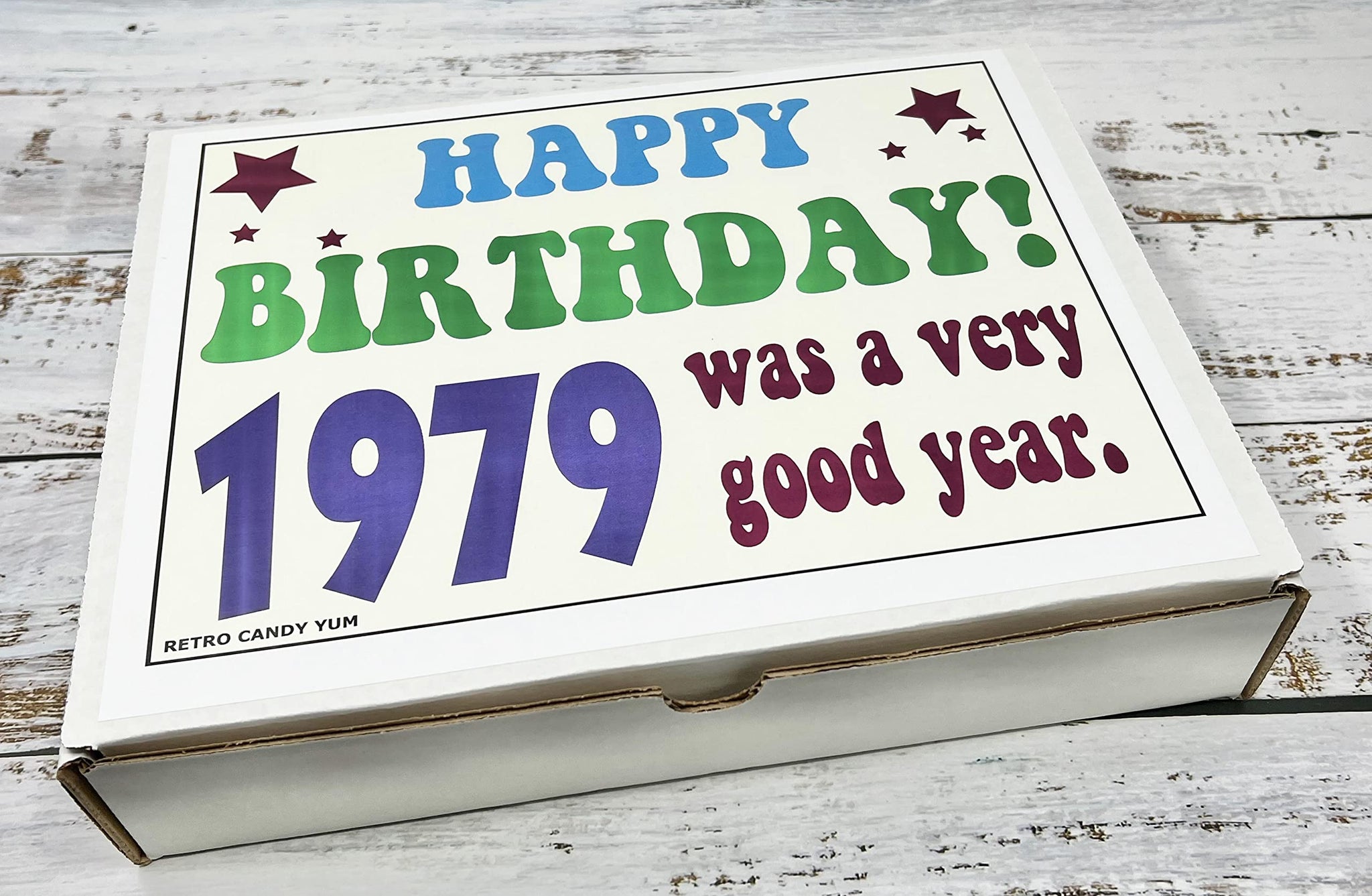 RETRO CANDY YUM ~ 1979 47th Birthday Gift Assortment from Childhood for 47 Year Old Man or Woman Born 1979