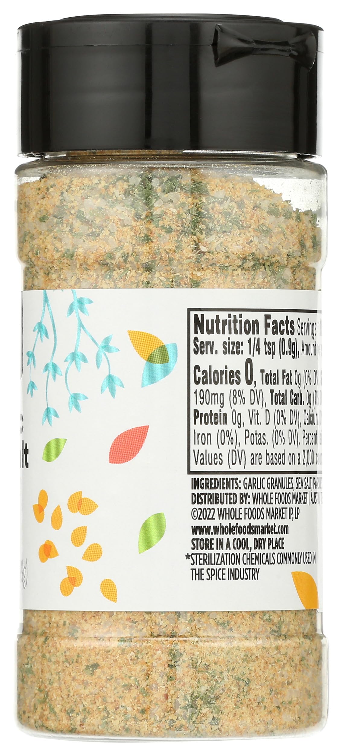 365 by Whole Foods Market, Garlic Salt Seasoning, 3.51 Ounce