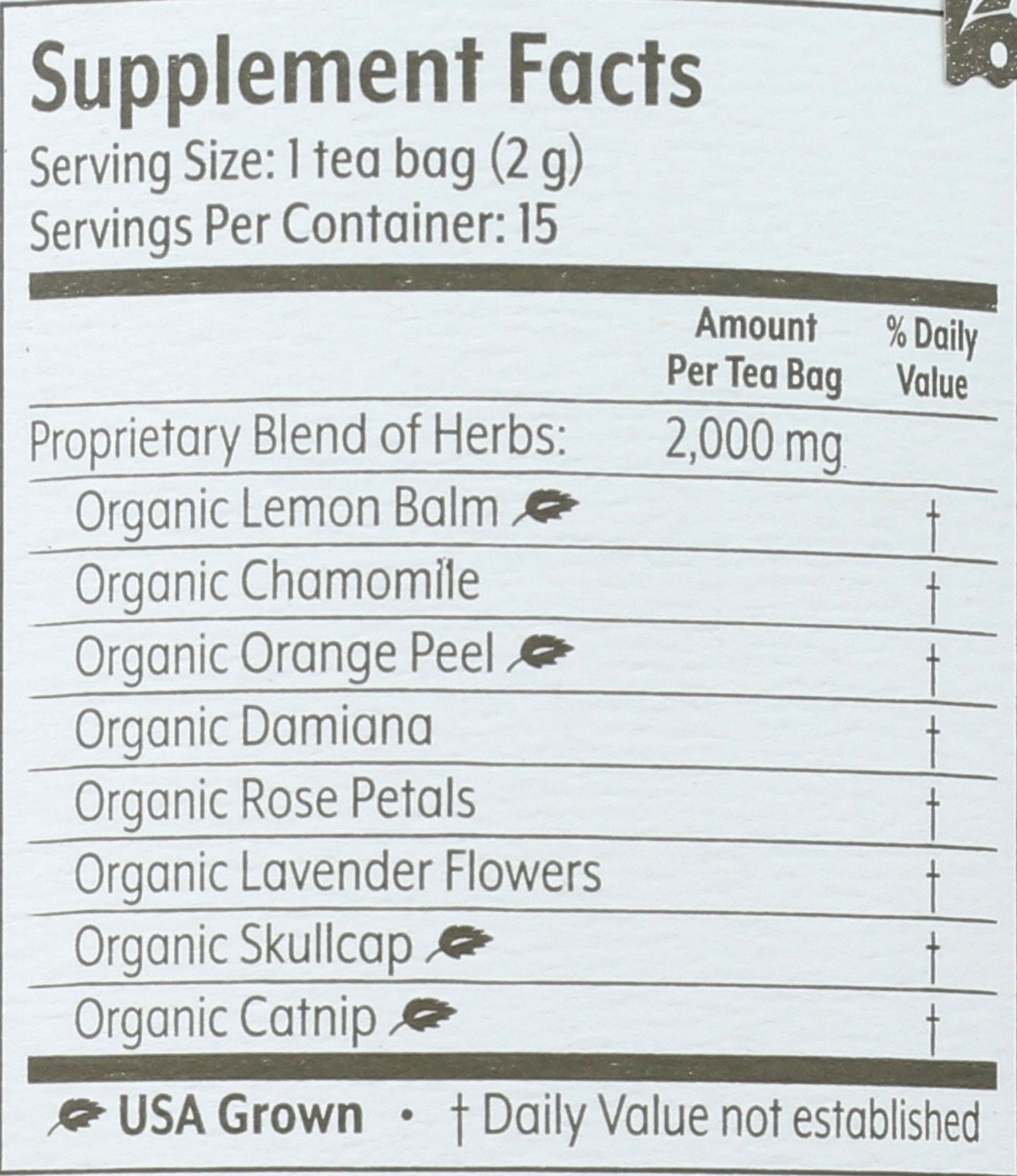 FLYING BIRD BOTANICALS Organic Dream Catcher Tea, 15 CT