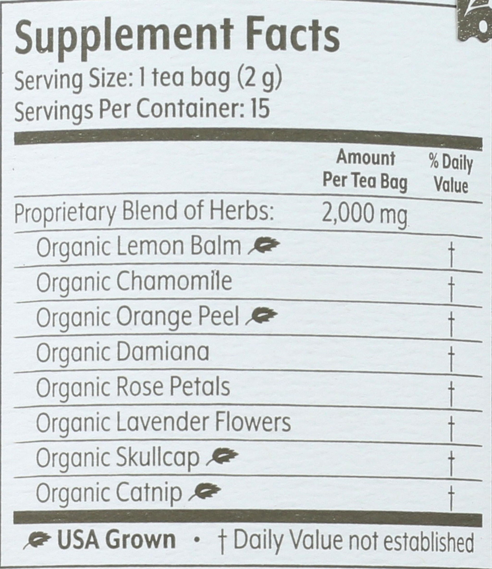 FLYING BIRD BOTANICALS Organic Dream Catcher Tea, 15 CT