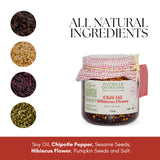 Patricia Quintana | Authentic Mexican Salsa Macha - Gourmet taste | Chili oil and Hibiscus | Handmade 100% Organic Ingredientes | Perfect Topping