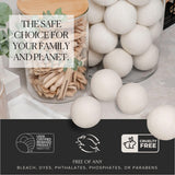 L'AVANT Collective Wool Dryer Balls Set of 6 | XL New Zealand Wool, Reusable Natural Fabric Softener & Static Reducer, Reduces Drying Time