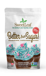 SweetLeaf Better Than Sugar Sweetener - Sugar Substitute with Stevia & Erythritol, Use for Frosting, Baking, or Coffee, Natural Powdered Sugar Alternative, Keto Friendly, Zero Calorie - 12.7 Oz