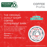 The Original Donut Shop Peppermint Bark Coffee, Black, 12 K-Cup Pods, 4.1 Oz