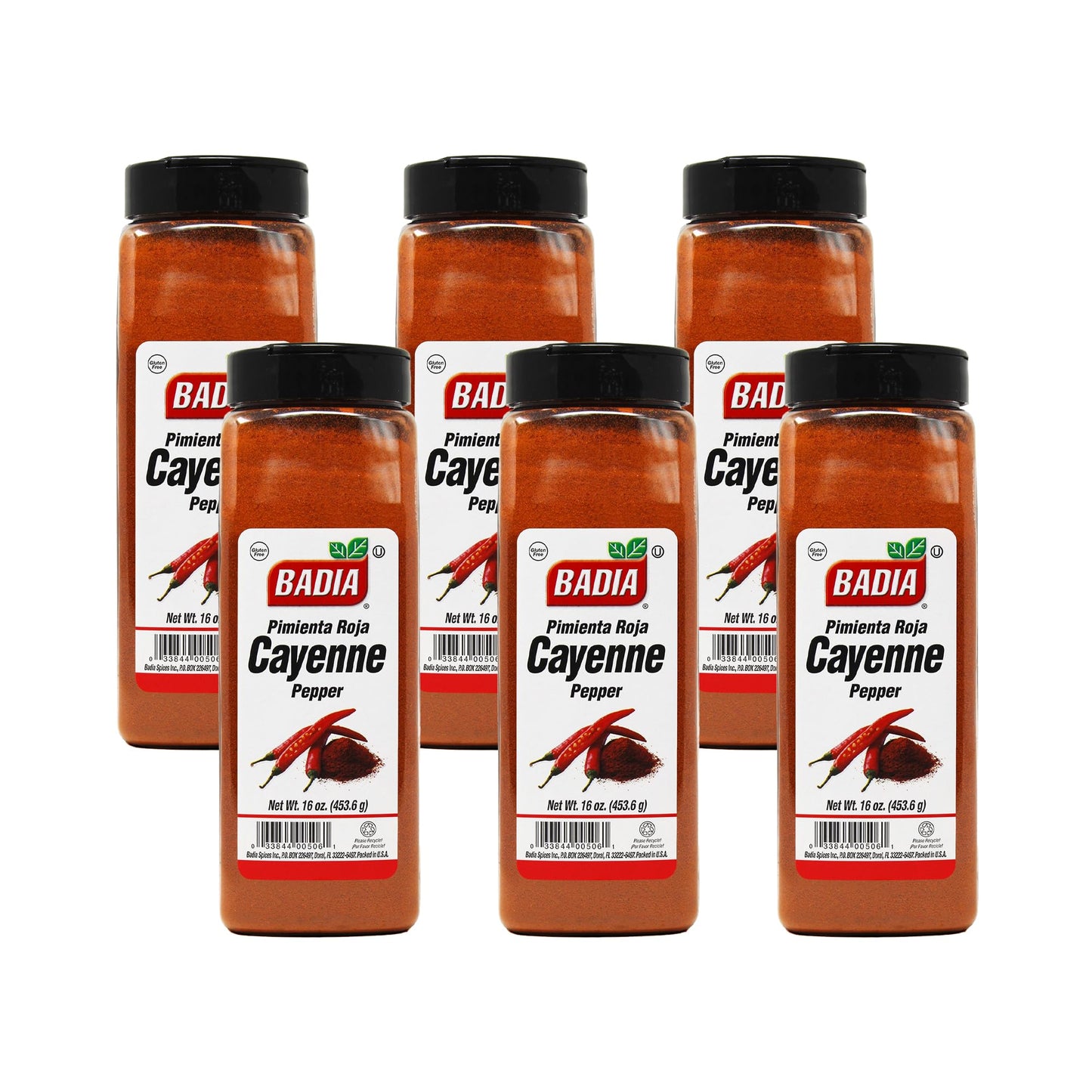 Badia Red Pepper Ground, 16 Ounce (Pack of 6)