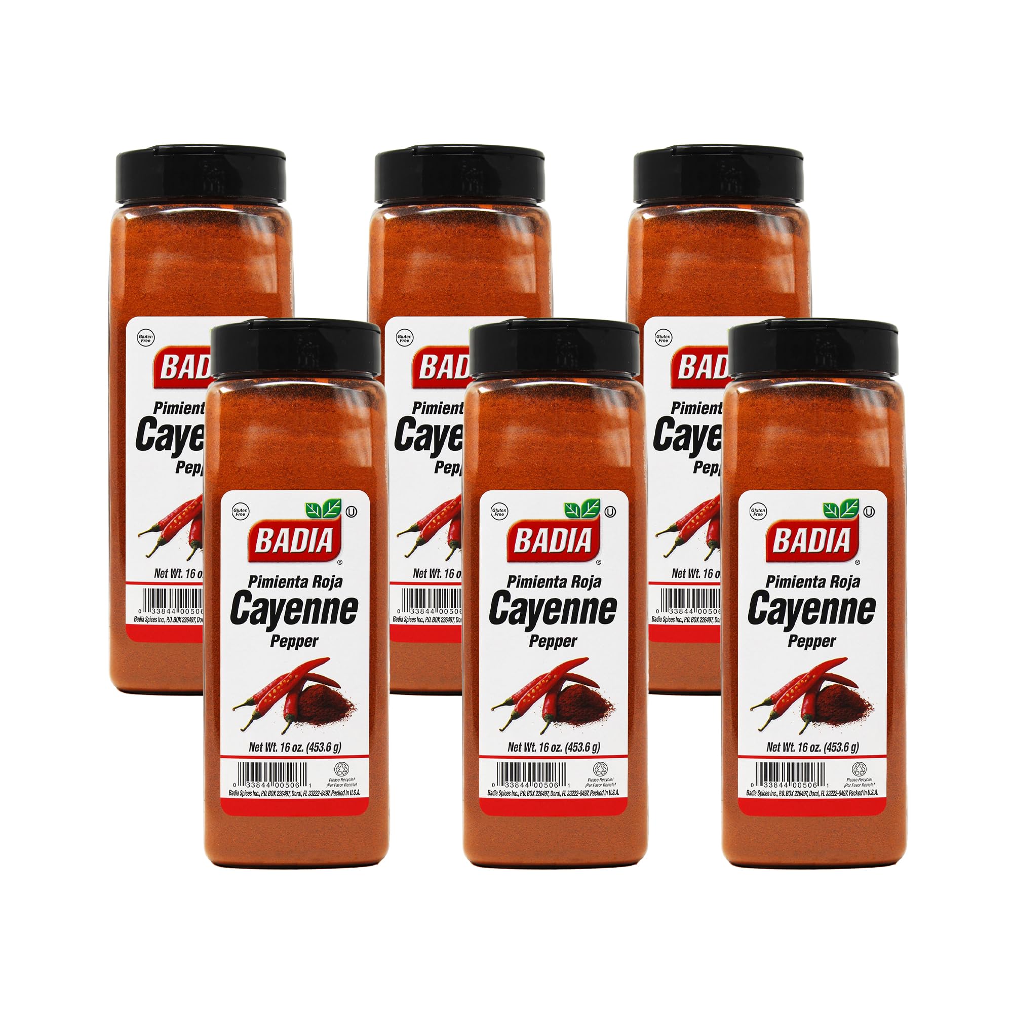 Badia Red Pepper Ground, 16 Ounce (Pack of 6)
