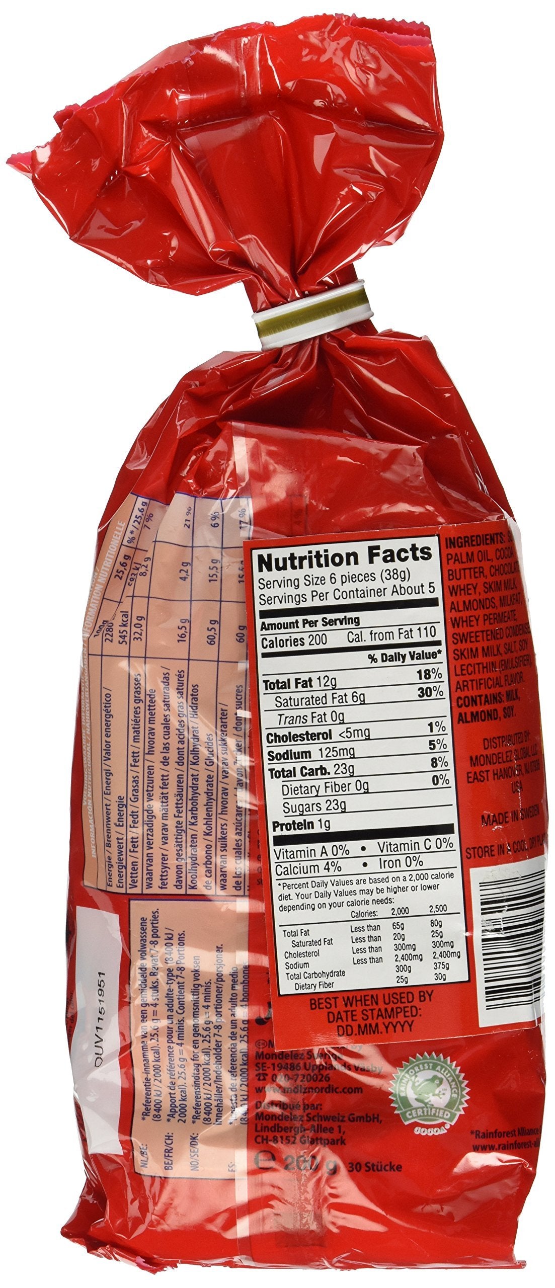 Daim Chocolate Bags - 200g Individual wrapped Daim Chocolates, 3 Pack