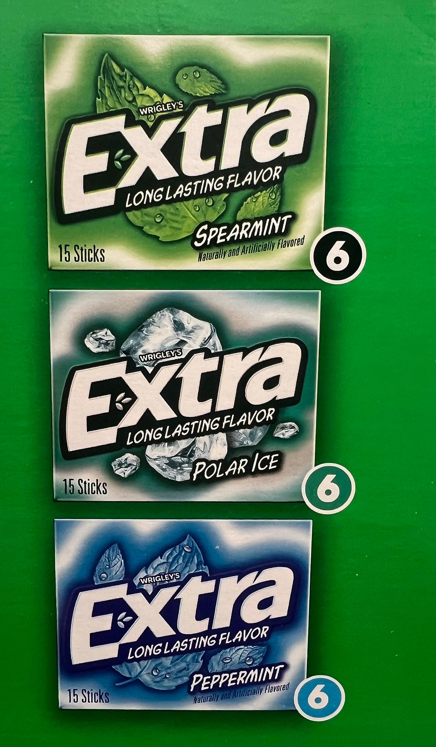 Gummy Mint Variety 18 packs Spearmint/Polar Ice/Peppermint