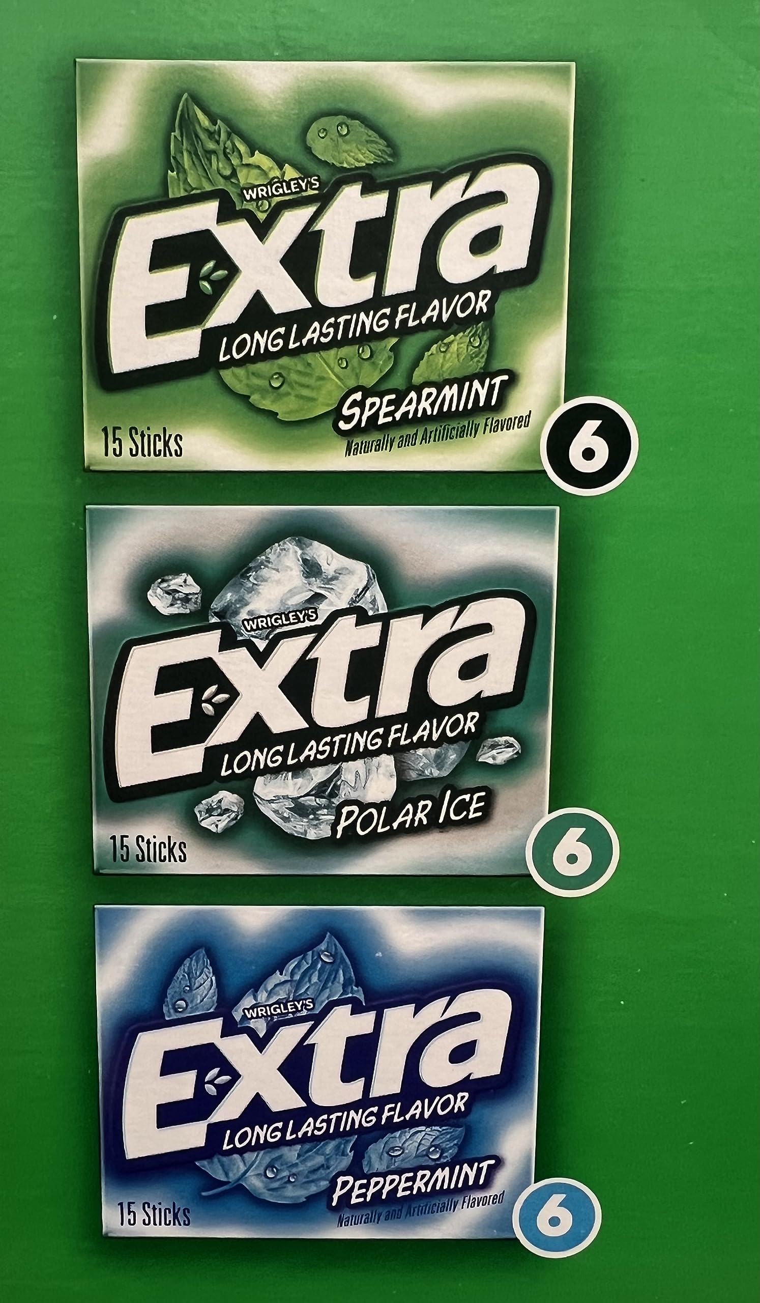 Gummy Mint Variety 18 packs Spearmint/Polar Ice/Peppermint