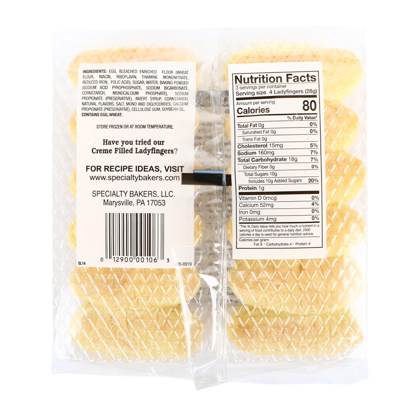 Specialty Lady Fingers, Soft, 3-ounces (Pack of12)