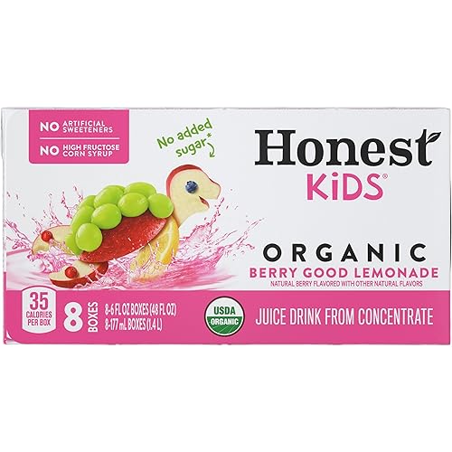 Honest Kids Organic Berry Good Lemonade, 8 boxes, 6 fz ea