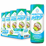 Positive Energy Immunity Boosting Energy Drink, Tropical Bliss, Zero Sugar, Keto Friendly, Gluten Free & Non-GMO, 12 Fluid Ounce (Pack of 12)