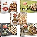 Jabsons - 5 Assorted Traditional Sweet Combo (Chikki Til Gud, Agra Gud Gajak, Gud Kaju Roll, Gud Revdi, Chikki Peanut Gud), 400g each