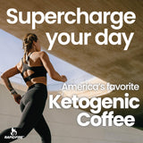 Rapid Fire Instant Coffee with MCT Oil & Grass-Fed Butter - Energy, Focus & Metabolism Support - Low Sugar Functional Coffee Mix - Keto & Low-Carb