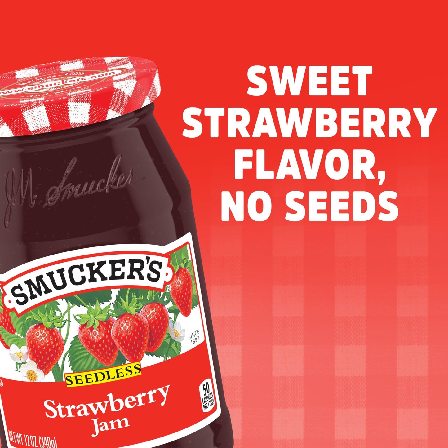 Smucker's Seedless Strawberry Jam, 12 Ounces