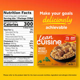 Lean Cuisine Frozen Meal Swedish Meatballs, Protein Kick Microwave Meal, Microwave Swedish Meatball Dinner, Frozen Dinner for One