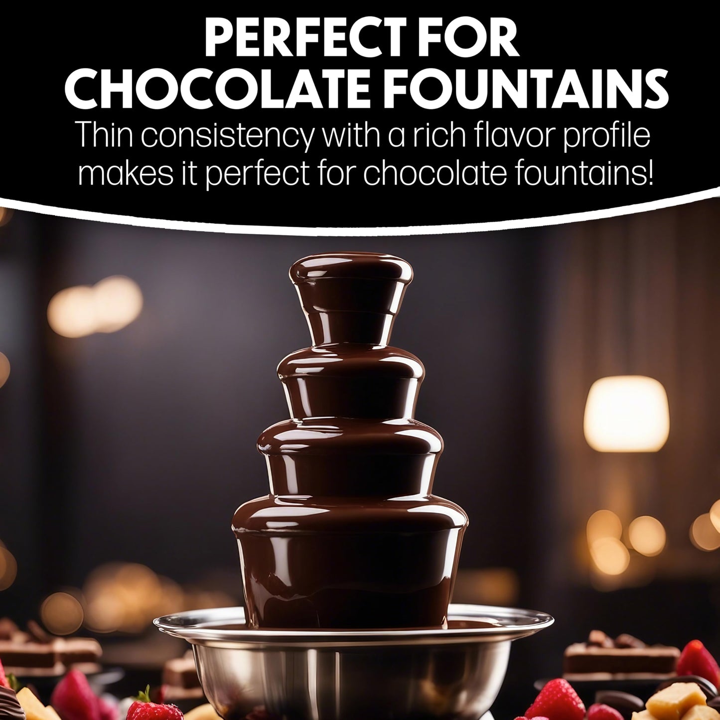 Eleven o'one Dark Deluxe European Compound Chocolate, Easy to Melt (Dark Deluxe, 2 pounds)
