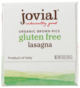Jovial Organic Gluten Free Brown Rice Pasta, Lasagna, 9 Ounce