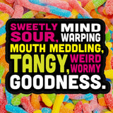 Trolli Sour Brite Crawlers Candy, Gummy Worms Sour Candy, 5 Pound Bulk Bag