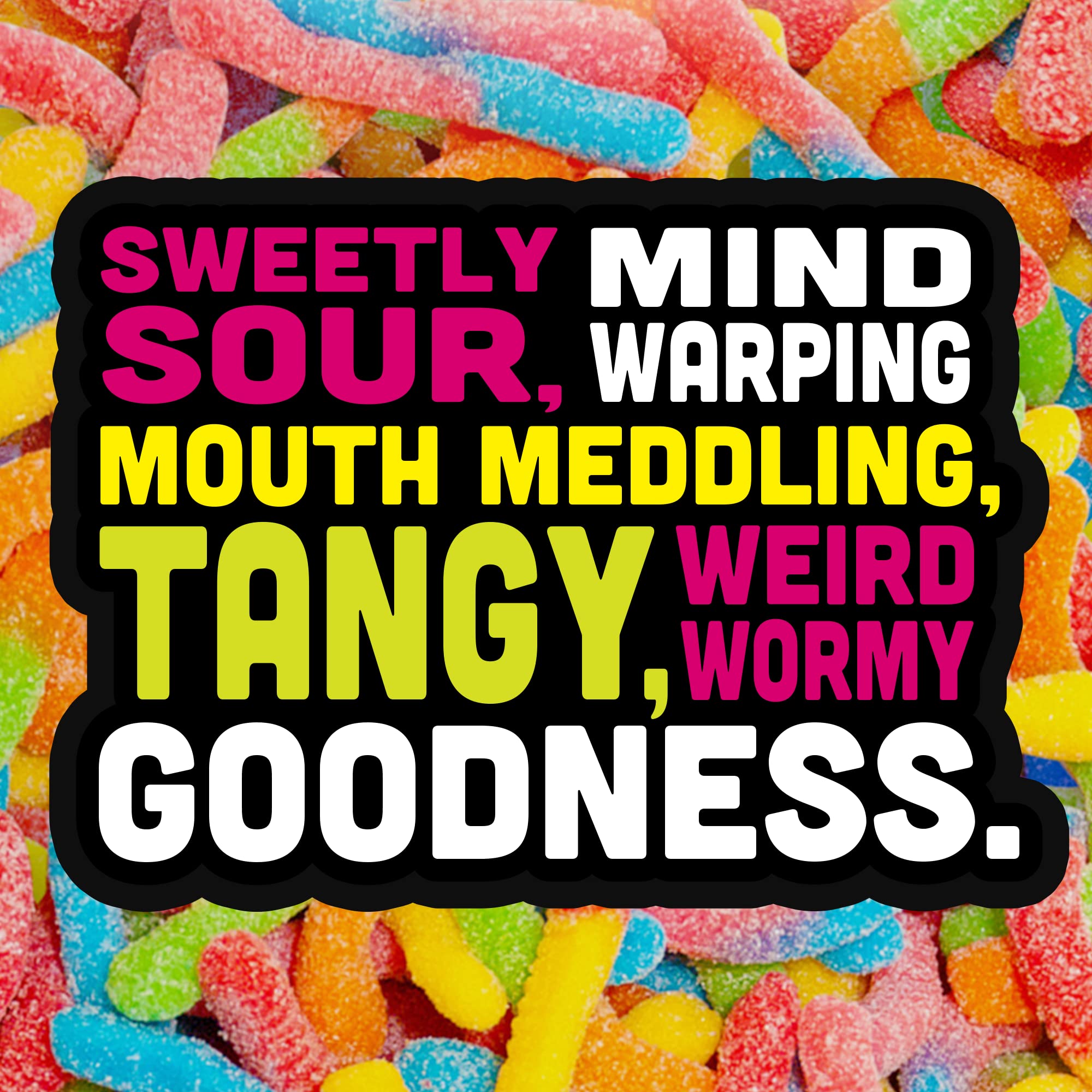 Trolli Sour Brite Crawlers Candy, Gummy Worms Sour Candy, 5 Pound Bulk Bag