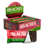 88 Acres Seed Protein Bars, Chocolate Cherry, 9 Count, 12g Plant-Based Protein, Gluten Free, Nut Free, School Safe Snack Bar, Vegan, Non-GMO