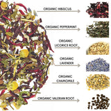 The Tea Spot Organic Lights Out Tea with Valerian Root Relaxation | Blend of Hibiscus, Peppermint, Chamomile, Lavender, Licorice Root & Valerian Root