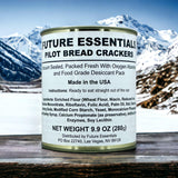 Future Essentials Pilot Bread Survival Crackers - Emergency Food Supply - 30-Year Shelf Life - Ready to Eat Hardtack Biscuits - #2.5 Can, Made in USA