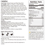I WUGU 30 Single-Serve Sachets Walnut Black Soybean Sesame Powder, Plant-Based Meal Replacement, Healthy Breakfast Instant Drink, Vegan Low GI Meal
