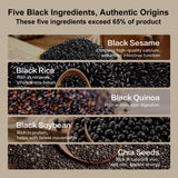 I WUGU 30 Single-Serve Sachets Walnut Black Soybean Sesame Powder, Plant-Based Meal Replacement, Healthy Breakfast Instant Drink, Vegan Low GI Meal