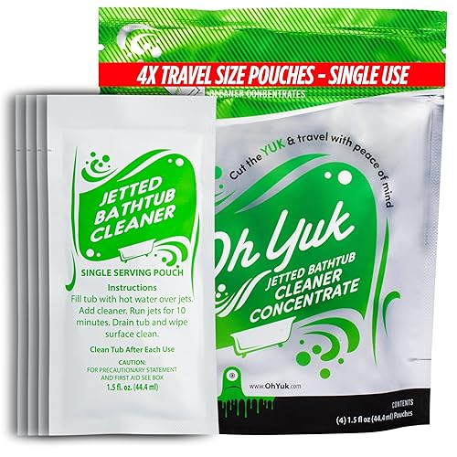 Oh Yuk Jetted Tub Cleaner - Jetted Tub System Cleaner for Bathtub Jet Systems, Jacuzzi & Bath Jets - Jet Tub Cleaner for Hygienic Cleaning and Peace
