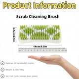 4 Pack Scrub Brush for Cleaning Scrubbing Brush with Stiff Bristle Multi-Purpose Heavy Duty Scrub Brushes,Deep Cleaning Brushes for Bathroom, Floor