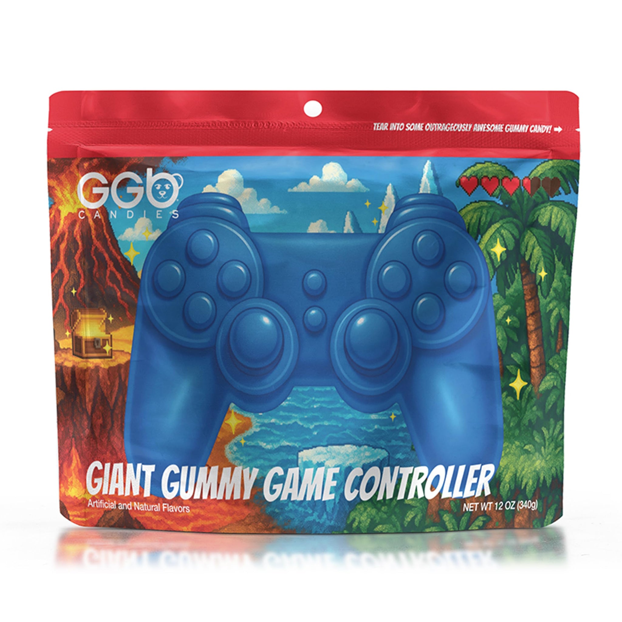 Giant Gummy Game Controller - 12oz Pixel Perfect Candy from GGB Candies (Blue Raspberry)