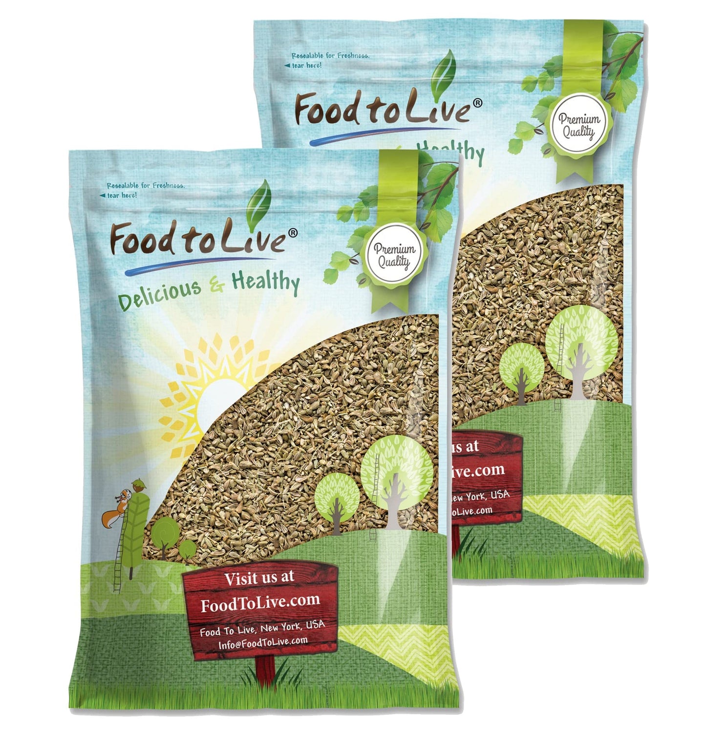 Food to Live - Anise Seeds, 12 Pounds Whole Dried Anise Seeds, Kosher, Vegan, Bulk Aniseed Spice. Used in Baked Goods and Beverages, Pairs Well