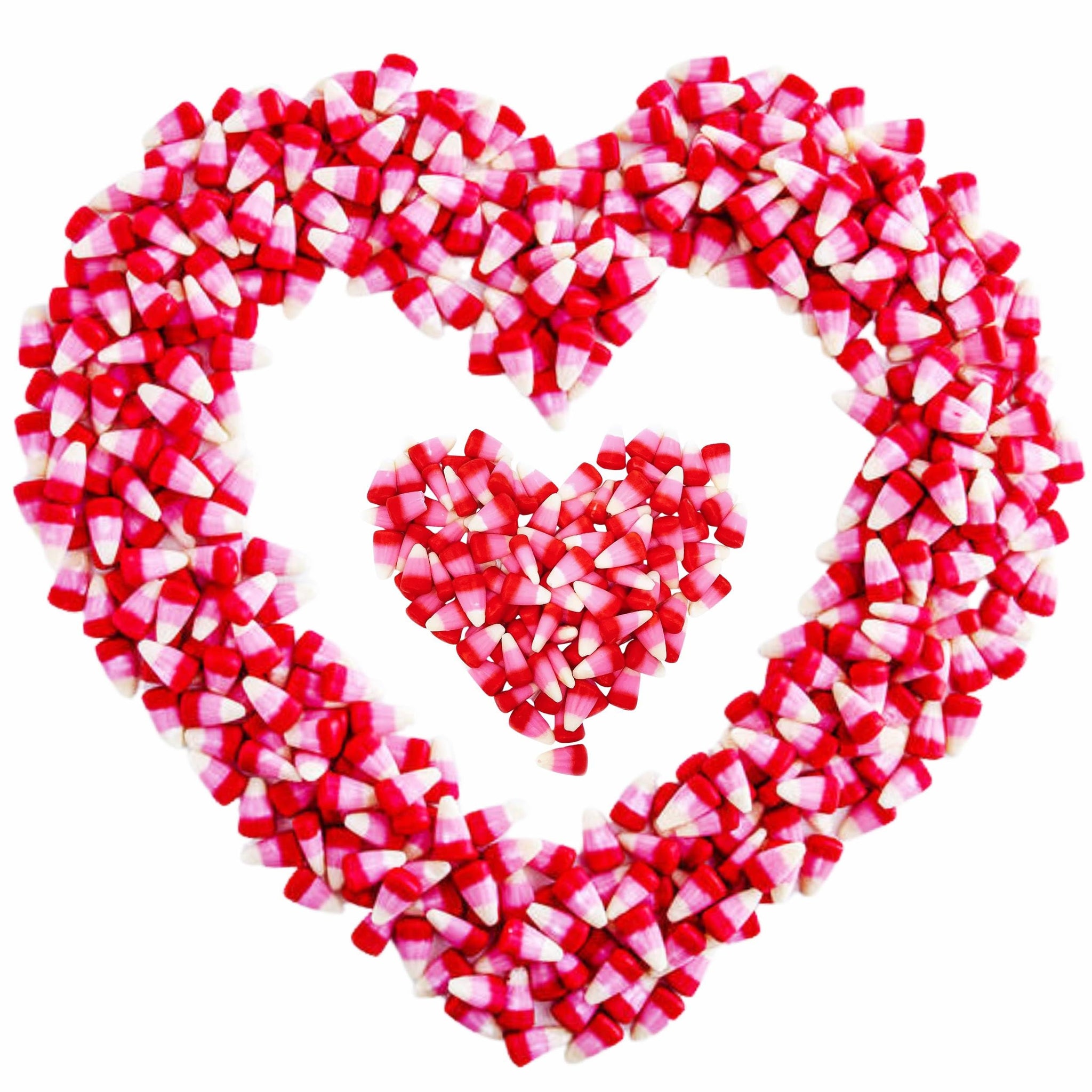 Red, White, and Pastel Pink Candy Corn - Valentine's Cupid Candy Corn Flavors (2 Pound)