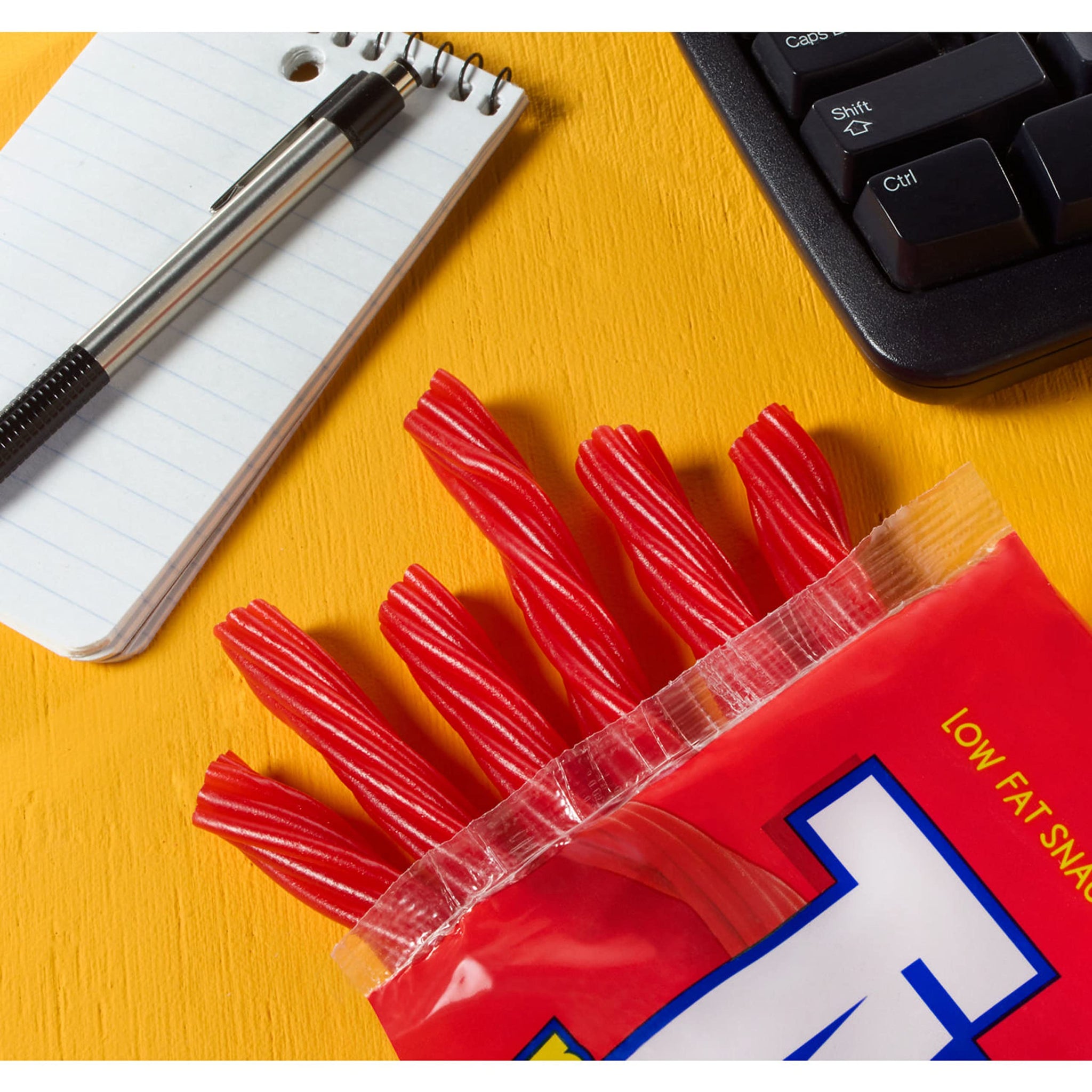 TWIZZLERS PULL 'N' PEEL Cherry Flavored Licorice Style, Chewy Candy Big Bag, 28 oz