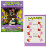 2-Count Fruidles Easter Bunny Rabbit Milk Chocolate Bunnies with Basket Easter Eggs, Individually Wrapped in Gift-Box, Kosher Certified Dairy, 1.5oz
