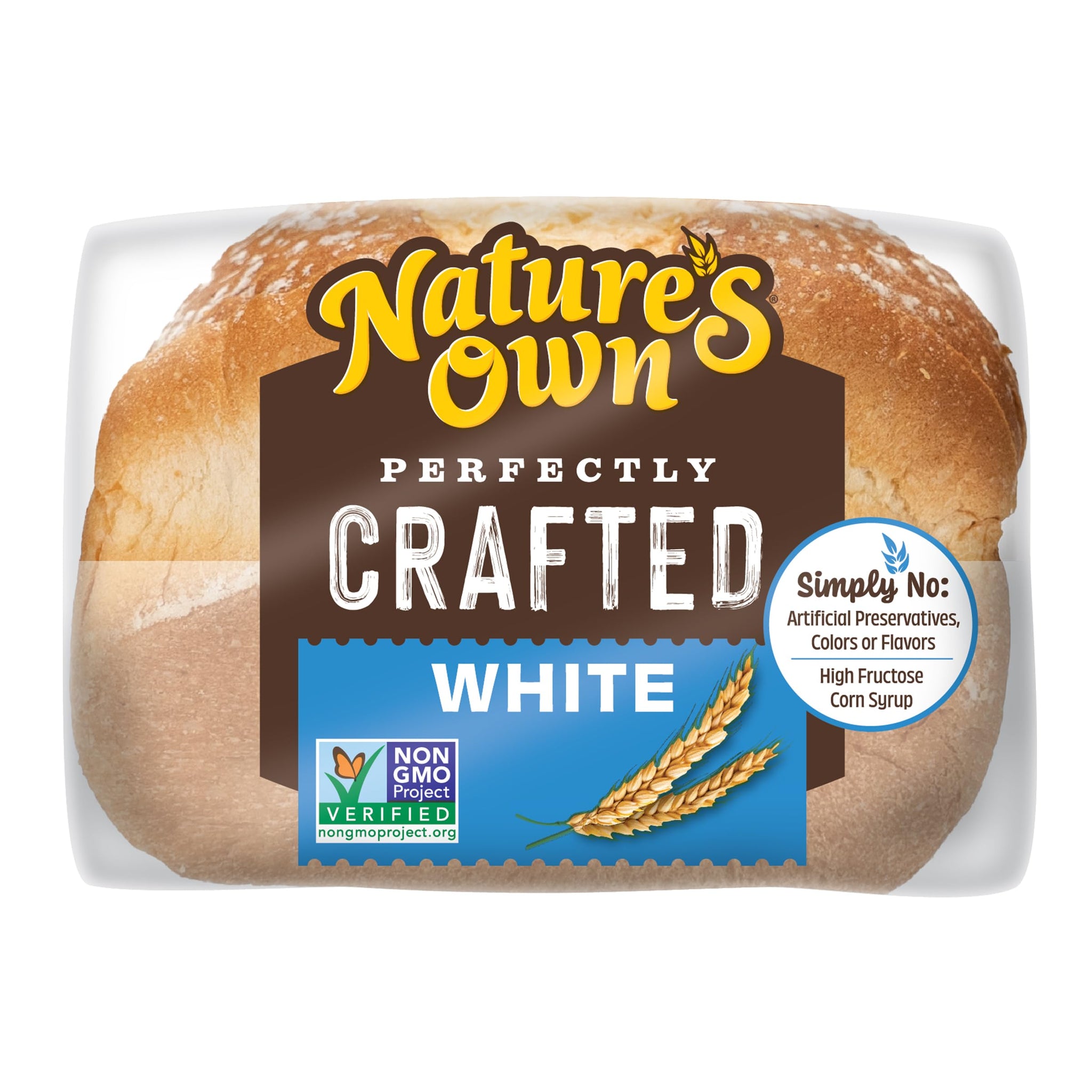 Nature's Own Perfectly Crafted White Bread, Thick Sliced Non-GMO Sandwich Bread, 22 oz Loaf