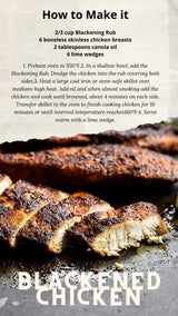 Blackening Rub - 6.4 oz. Jar (Pack of 2) - Perfect for blackened fish, chicken, pork or steak. Elevate your taco, fajita, gumbo or grilling game.