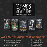 Bones Coffee Company NEW Favorite Flavors Sample Pack, Assorted Flavored Coffee Low Acid Medium Roast Arabica Beans Specialty Coffee Gifts, Auto Drip