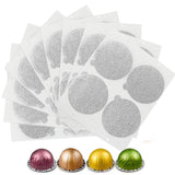 Clinuse Aluminum Foil Lids Seals for Nespresso Vertuo Pods, 100Pcs Reusable Nespresso Capsules Coffee Pods Cover Seals, Compatible with Nespresso