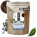 Numi Organic Emperor’s Pu-erh Tea Loose Leaf, Aged Yunnan Caffeinated Black Tea, 16 oz Bulk Pouch, Smooth Earthy Bold Flavor, Brews 200 Cups
