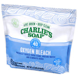 Charlie's Soap Oxygen Powered Bleach Powder, Color Safe For Clothes, Safe Bleach for White Clothes, An Unscented Fragrance Free Non Chlorine 1.3 lbs
