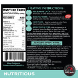 KJ Poultry Kosher Parve Ready Meals - Cholent MRE Meals Ready to Eat, Halal, (1 Pack) Prepared Entree Fully Cooked, Shelf Stable Microwave Dinner